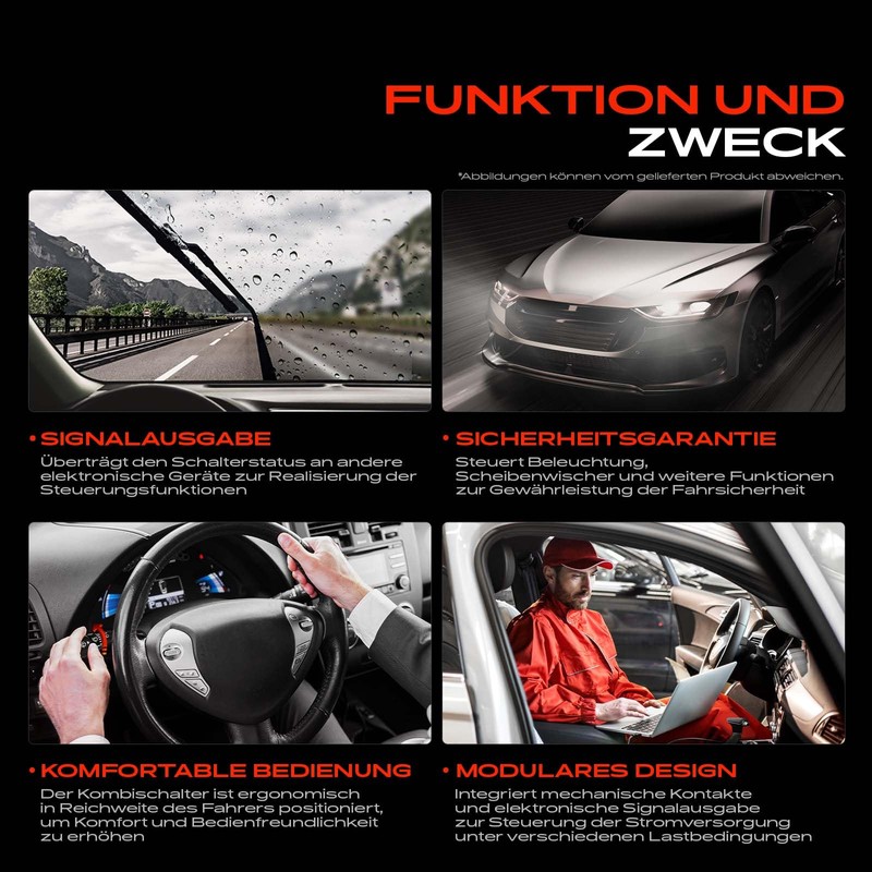 Frankberg Combination Switch Front Steering Column Switch Compatible with Agila