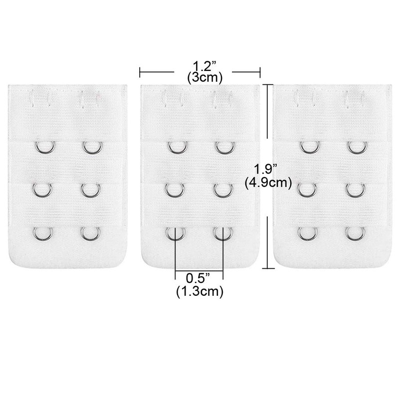 Lansonee 3 Pcs Women Comfortable Bra Strap Extenders Extensions Elastic