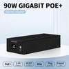 Davuaz 2.5G PoE Injector, 90w Power Supply, PoE Power IEEE