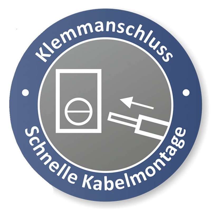 Flush-mounted button, light symbol, plug-in terminal, all-in-one, G1 series, pure