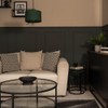 MiniSun | Small Modern Forest Green Fabric Drum Light Shades