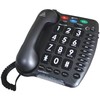 Geemarc Ultra Amplified Corded Telephone, Loudest Telephone Available, Black