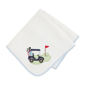 Mud Pie Kids Golf Quilted Blanket; 34" x 28"