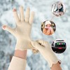 Thermal Gloves Womens -Winter Warm and Windproof Soft Fleece-Lined Wool
