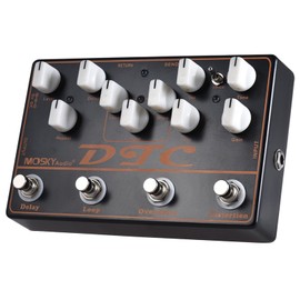 KOCAN Effector, DTC 4-in-1 Electric Guitar Effect Pedal Distortion + Overdrive + Loop + Delay, Overdrive Guitar Effect Pedal
