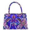 Girly Handbags Ladies Baroque Flower Clutch Bag, royal
