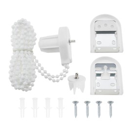 ECSiNG 25 mm Roller Blind Repair Kit Plastic Roller Blind Clamp Support Roller Blind Coupling Bead Chain Pull Blind Accessories for 25 mm Roller Blind Office Living Room Bedroom White
