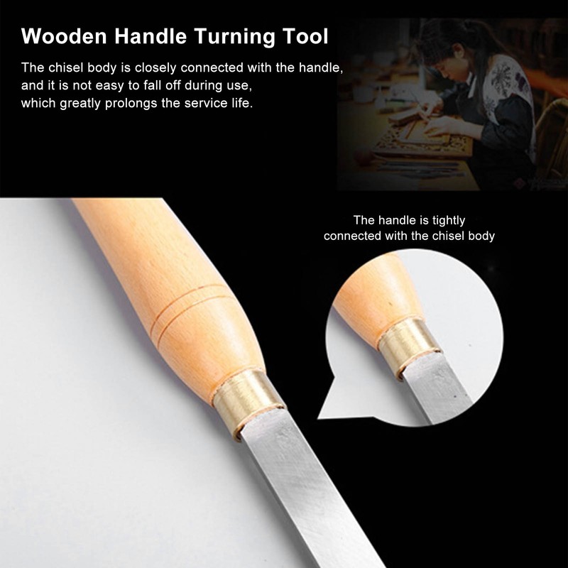 Half Round Turning Tool High Speed Steel Beech Handle Lathe