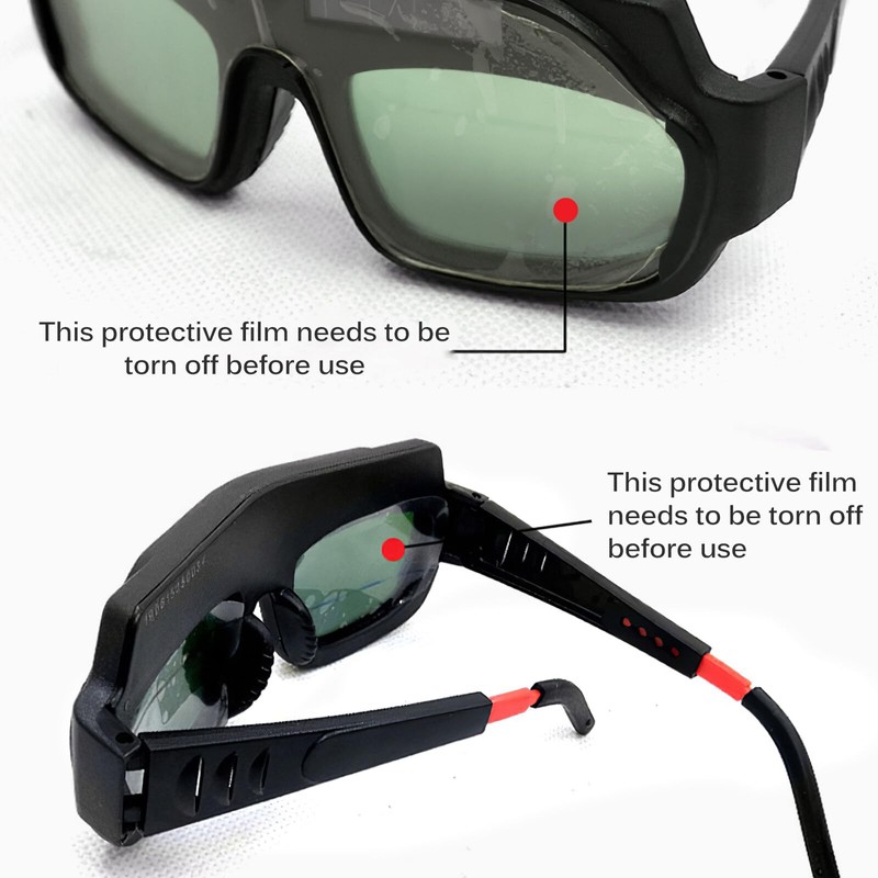 Auto Darkening Welding Goggles, Solar Welding Glasses Adjustable Comfort Welding