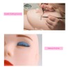 Kit Práctica Extensión Pestañas Rosa Curva C Maniquí Pinzas Cepillos