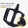 Bicycle Pedals with Reflectors, Lightweight Aluminium Platform, Black