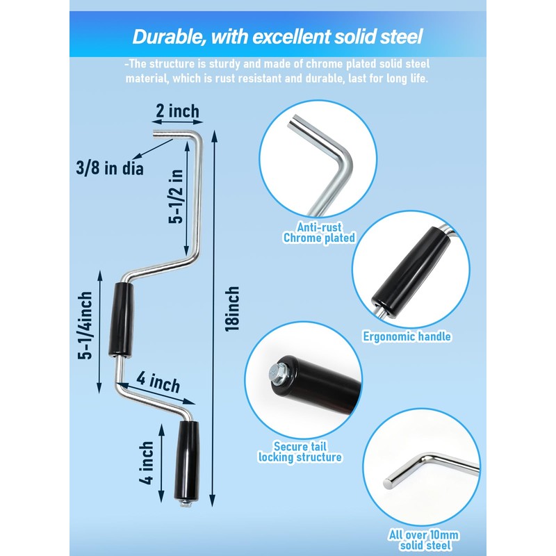 Quality Life Heavy Duty Winch Strap Winder for Flatbed Trailer,