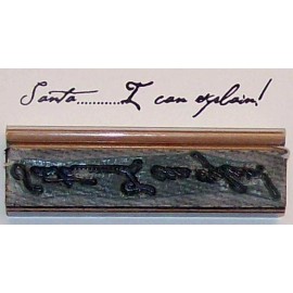 Amazing Arts Santa, I Can Explain... rubber stamp by Amazing Arts