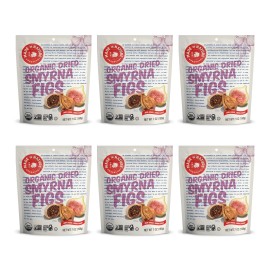 Made In Nature Organic Dried Smyrna Figs 7oz Pack of 6 Resealable Bags Guilt Free Snack