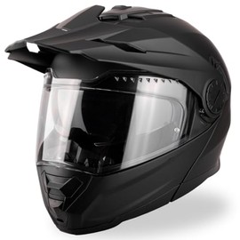 VINZ Prado Enduro Helmet with Sun Visor | Flip-Up Helmet with ECE 22.06 | Motorcycle Helmet Full Face Helmet Cross Helmet | Foldable Motorcycle Helmet | Available in Sizes XS - XXL