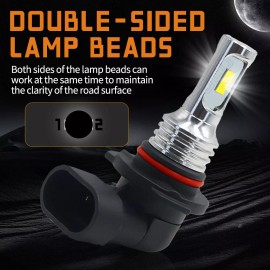AUIMSOCO 9006 HB4 led Headlight Super Bright Bulbs Kit Low Beam Xenon White 6000K 2-Pack