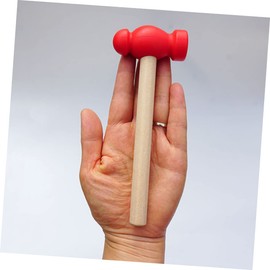 CORHAD 3pcs Wooden Hammer Toy Boys and Girls Pounding Toy Hammer Bench for Pretend Play