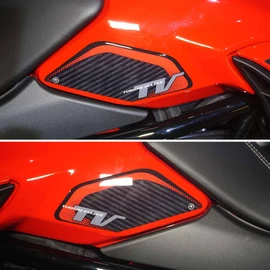 labelbike - 3D Gel Resin Stickers Side Cover Motorcycle Tank Compatible with Mv Agusta Turismo Veloce 800