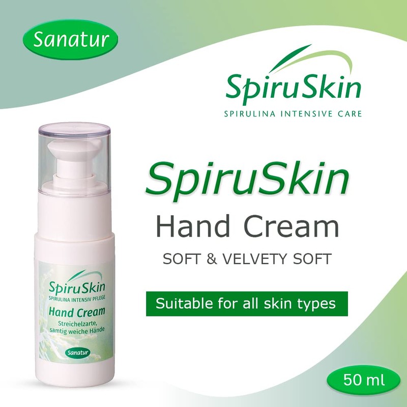 Sanatur SpiruSkin Hand Cream Pumpflasche 1er Pack (1 x 50