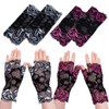Getrays Women's UV Protection Gloves, 2 Pairs Short, Floral Pattern,