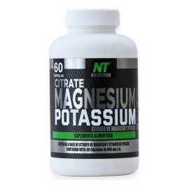 Citrato De Magnesio Y Potasio 500 Mg Por Porción 60 Caps Nt Nutrition
