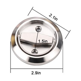 Setaria Viridis Stainless Steel 304 recessed Door Handles ，Hidden Door Lock ，TV Background Wall Hidden Door Push-Pull Concealed Door Handle with Lock