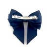 Navy Blue Satin Hair Bow Ladies Navy Blue Bow Hair