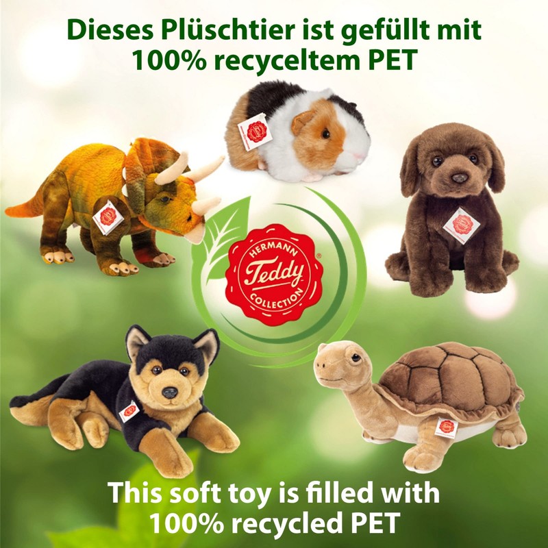 Teddy Hermann 91939 Hund Labradoodle 28 cm, Kuscheltier, Plüschtier, mit