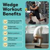 AIMALL Adjustable Fitness Wedges, 3-Piece Yoga Stretch Set for Leg
