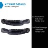 TRQ TRQ Front Inner Fender Liner Set Compatible with 1995-2000