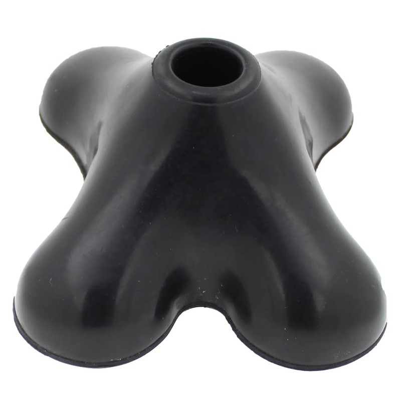 19mm 3/4" Heavy Duty Large Based Quadruple Tip Rubber Foot