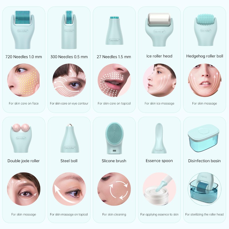 Micro Roller Biomassager for Face, Eyes, Scalp and Body -