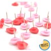 Heart Shape Push Pins - Pink & Red Heart Shape