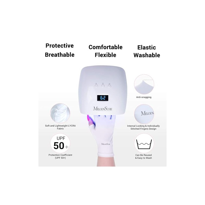 MelodySusie UV Shield Glove - Protect Hands from UV Light