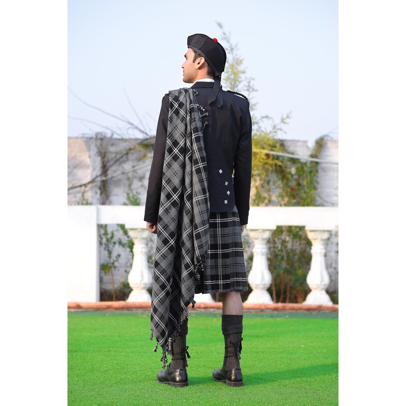 Allsafe Traders Scottish Men's Kilt Tartan Fly Plaid (Pride of