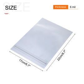 QUARKZMAN Antistatic Bags Shielding Bags Pack of 50 6.7 x 8.7 Inches (17 x 22 cm) Resealable with Labels for Hard Drive HDD SSD Circuit Board