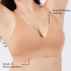 Floatley Cozy Wireless Plunge Bra for Women, Buttery Soft Comfort