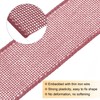QUARKZMAN Burlap Ribbon Fabric Wired Edge Ribbons Dark Pink 1-1/2