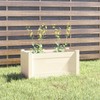 Gecheer Garden Planter White 23.6"x12.2"x12.2" Solid Wood Pine
