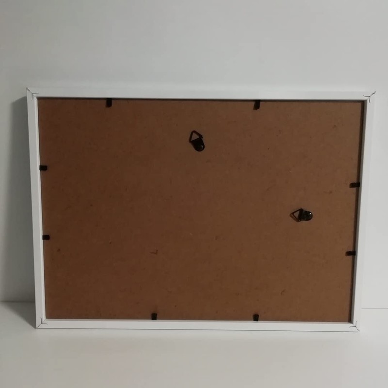 Picasso Cat Drawing Framed Poster aoipro (White Frame)