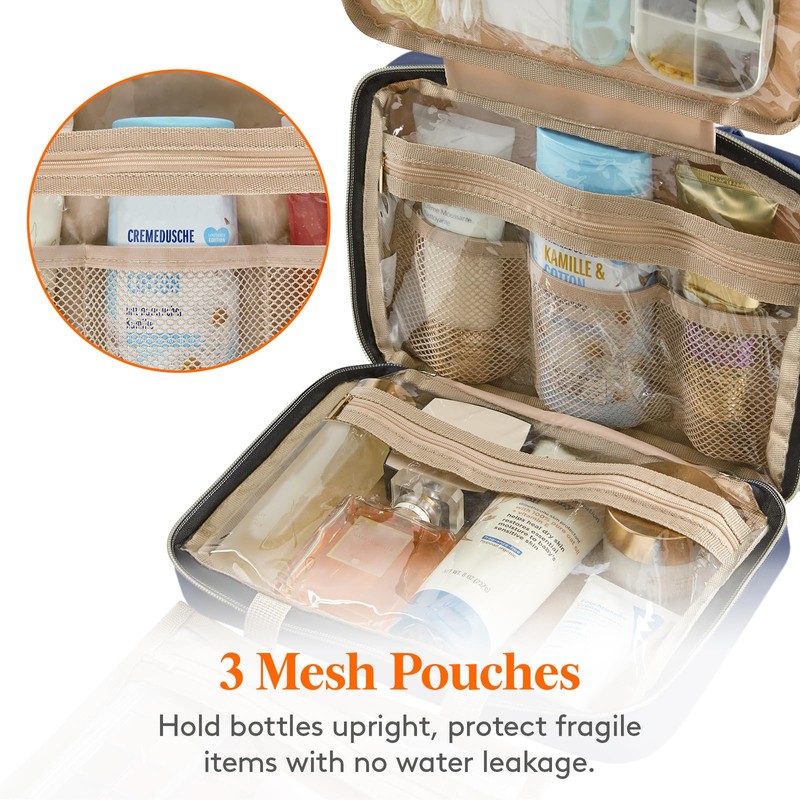 Lifewit Travel Toiletry Bag, Large Hanging Makeup Bag Organizer for