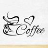 Coffee Cup Kitchen Wall Sticker Tea Love Vinyl Removable Mural