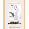 HOUSE DAY Heavy Duty Plastic Hangers 100 Pack, Grey Slim