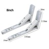 Folding Shelf Brackets - 8 Inch 2 Pcs Heavy Duty