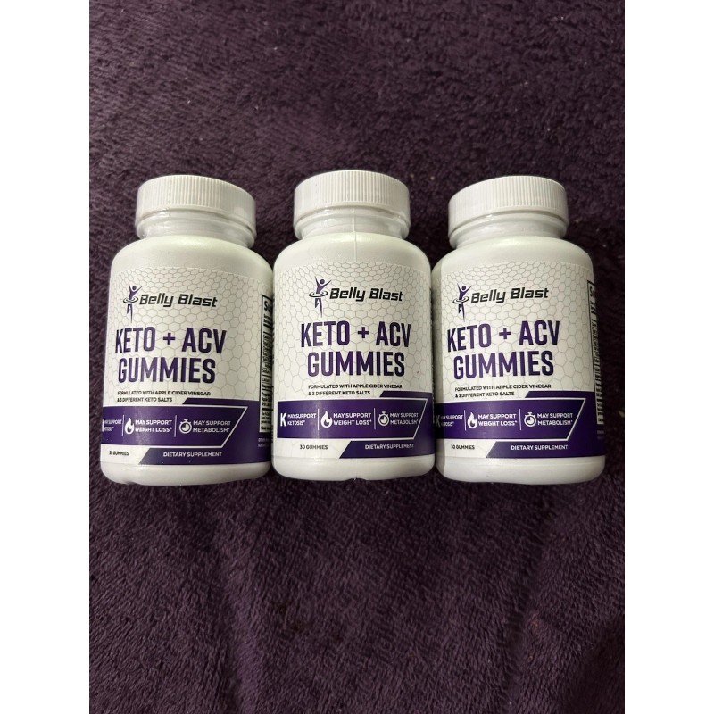BELLY BLAST KETO + ACV GUMMIES - 60 Pieces per