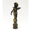 Lamp Finial-Cherub-Antique Brass Finish, Highly Detailed Metal Casting