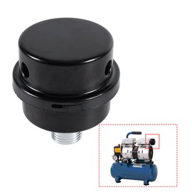 1/2" Air Compressor Filter Silencer, Air Compressor Intake Filter Sound Muffler Silencer, Suitable for Oil-Less Air Compressor