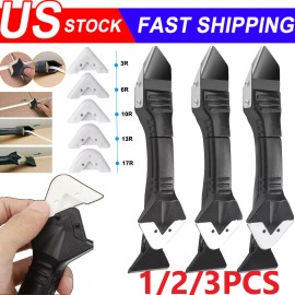 Unbranded 5 in 1 Silicone Sealant Remover Tool Kit Set Scraper Caulking Mould Removal US - 3PCS