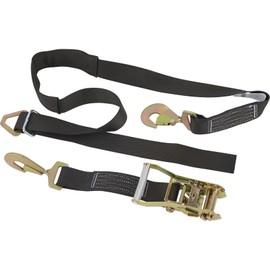 Safety Racing Ratchet Tie Down w/Axle Strap, Blue