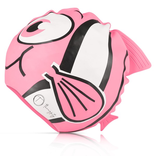 THINGSITY Kids Swim Cap - Comfortable and Durable Waterproof Hat